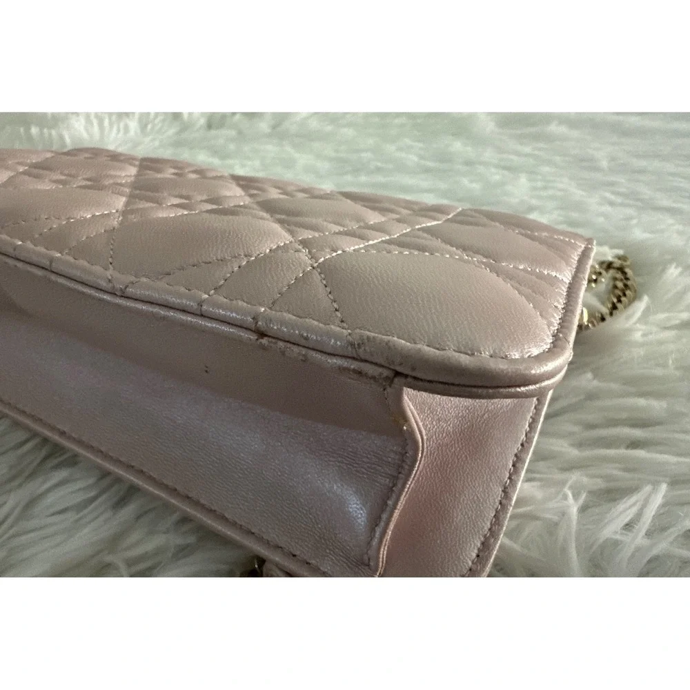Christian Dior Miss Dior Cannage Leather Pink Bag Handbag